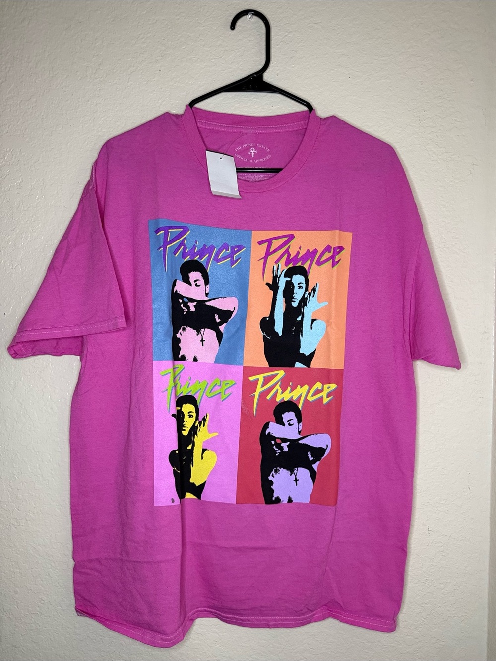 Prince Colorblock Pop-Art Graphic Tee - Pink